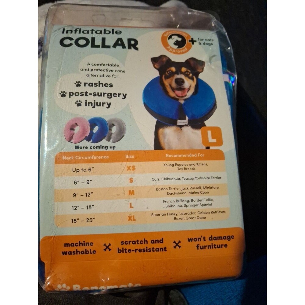 Bencmate Inflatable Collar Size Large 12"-18" Cone Alternative